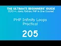 205 PHP Infinity Loops Practical