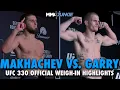 Islam Makhachev Ian Machado Garry make weight for UFC 330 title fight