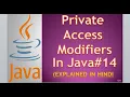 Private Access Modifier in java part-4 What is Private Modifier Explain with Example Hindi