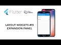 Flutter Tutorial - Layout Widgets Expansion Panel