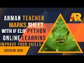 How create Marks Sheet in Python Programming 2021 -In Hindi Urdu