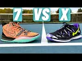 Kyrie 7 Vs Kyrie Vapor X On The Tennis Basketball and Pickleball Court