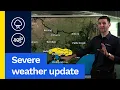 Severe weather update Wet and windy for the south-east