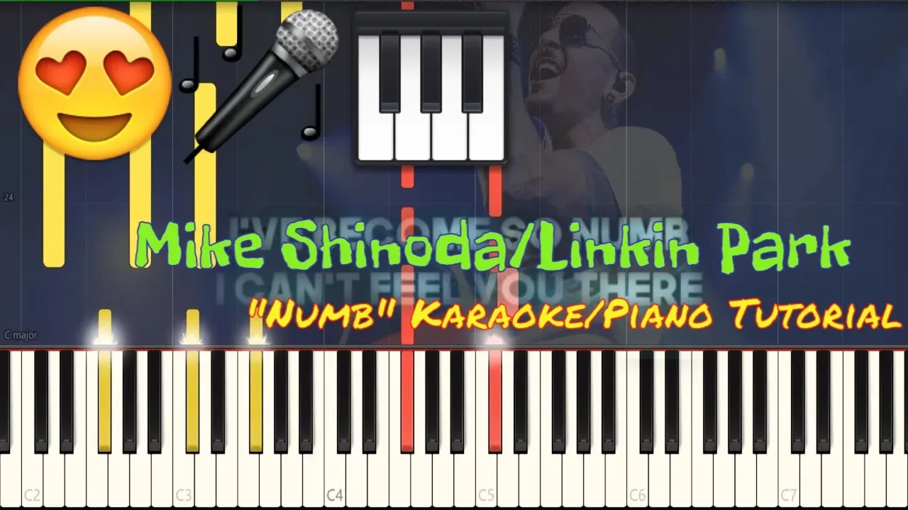 LINKIN PARK - "Numb" [Karaoke Version] (Synthesia Piano Tutorial)