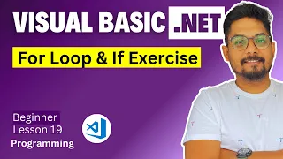 VB Net For Loop IF Statement Exercise VB Net Exercise