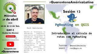#Quarentena sesión 12 pgRouting en QGIS
