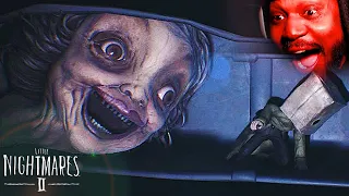THIS WHOLE EPISODE SCREAMING AND RUNNING Little Nightmares 2 Part 2 