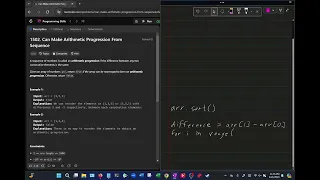 LeetCode 1502 Can Make Arithmetic Progression From Sequence