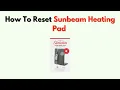 How To Reset Sunbeam Heating Pad - Fix Flashing Light Controller Power Issues