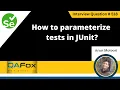 How to parameterize tests in JUnit Selenium Interview Question