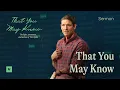 That You May Know - That You May Know