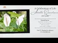Sis Annette Quaintance Celebration of Life