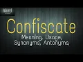Word of the day - Confiscate