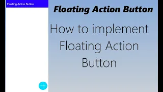 How to implement Floating Action Button in android studio with java