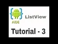 AIDE TUTORIAL-3-LISTVIEW