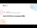 3 2 Data Definition Language DDL Mastering SQL