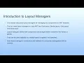 Introduction to Layout Managers Lecture 40 AWT Programming II