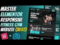 Master ELEMENTOR Build a Responsive FITNESS GYM CENTER Website from Scratch Wordpress Tutorial