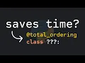 What is total - ordering in Python