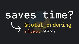 What is total - ordering in Python