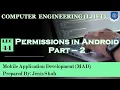 Lec-44 - Permissions in Android Part