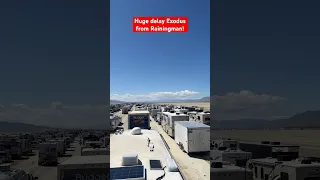 Huge delays leaving #burningman #exodus #stranded