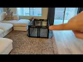Watch Before Buying - Clear Acrylic Dog Playpen with Door for Puppies Small Dogs 10 Panels