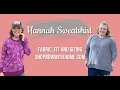LuLaRoe Hannah Sweatshirt Fabric fit details