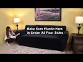 H VERSAILTEX Stretch Velvet Sofa Covers for 3 Cushion Couch Covers