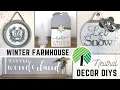 NEW FARMHOUSE WINTER DOLLAR TREE DIYs NEUTRAL WINTER DIY DECOR Easy Winter DIYs on a Budget