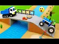 Download Lagu DIY Mini Truck Builds Brick \u0026 Metal Railing Bridge | Fun Construction Science Project
