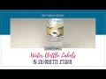 How to design DIY water bottle labels in Silhouette Studio