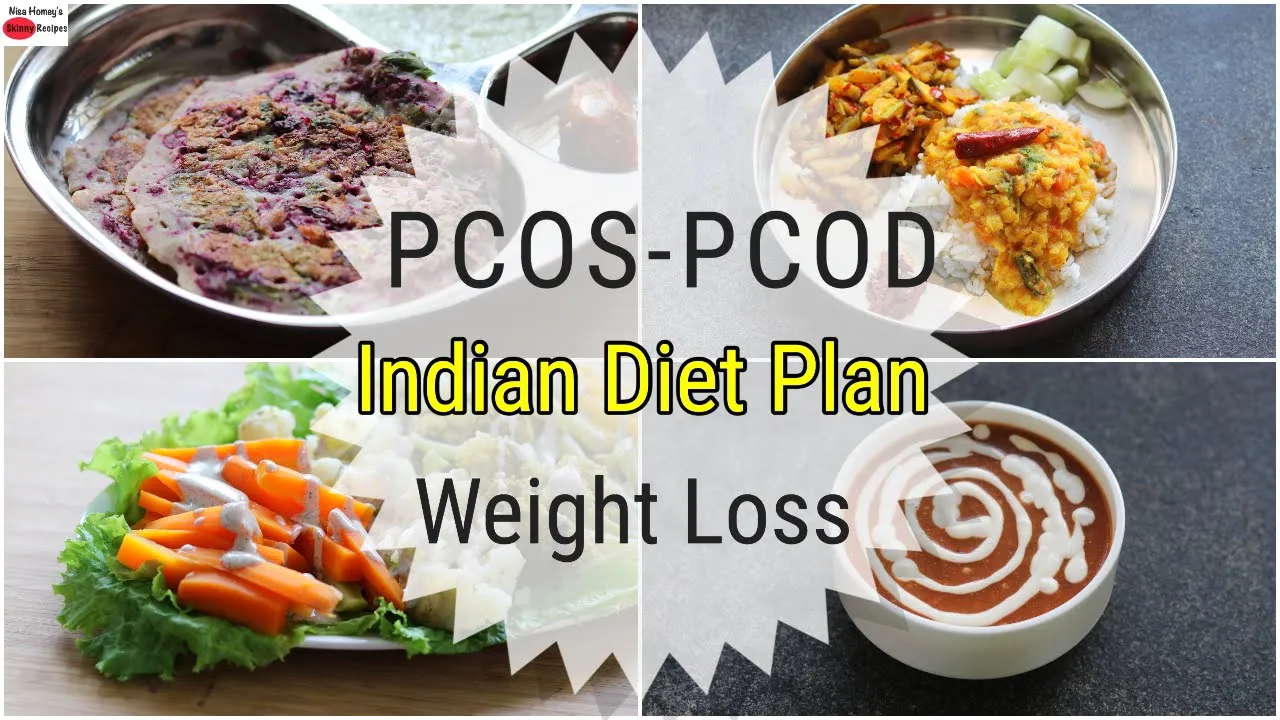 PCOS/PCOD Diet - Indian Veg Meal Plan For Weight Loss  -Full Day Diet Plan For PCOD   Skinny Recipes