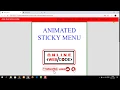 Sticky Menu - Sticky Navbar on Scroll Css3 and Jquery