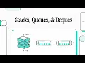 CS101-6 Stacks Queues Deques Explained With a Real Coding Problem