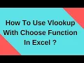 How To Use Vlookup With Choose Function In Excel Right to Left
