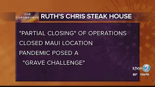 Ruth Chris Steak House Lahaina closes