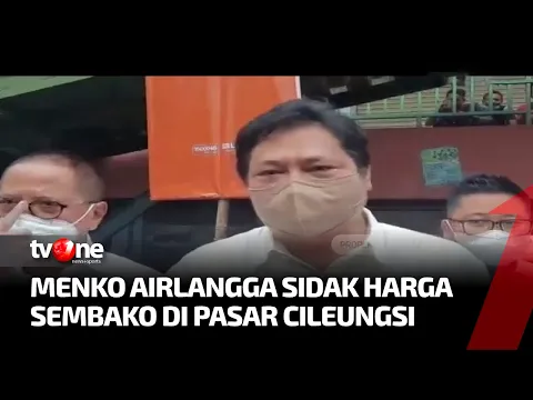 Menko Perekonomian Cek Harga Sembako di Pasar Cileungsi