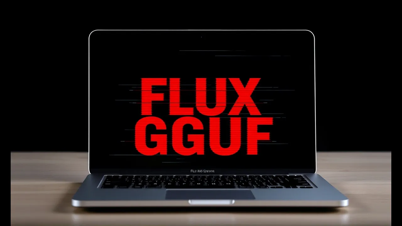 FLUX +GGUF: Macbook run FLUX locally reducing RAM requirement using GGUF - step by step guide - Mac AI Tutorial Video Thumbnail