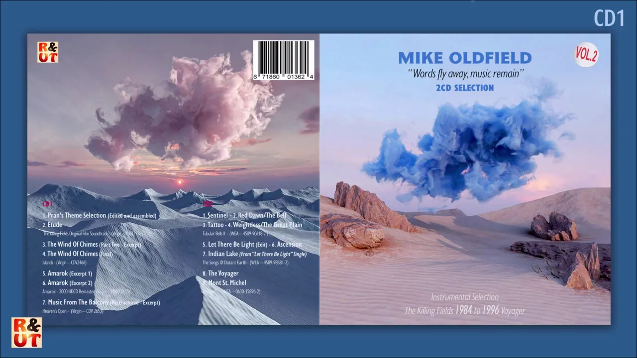 MIKE OLDFIELD ‘‘Words fly away, music remain’’ - Volume 2 - CD1 - Instrumental Selection 2CD by R&UT