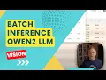 Batch Inference with Qwen2 Vision LLM Sparrow