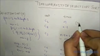 Time Complexity of Selection Sort Algorithm