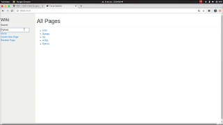 Harvard cs50w WIKI Web Programming with Python and JavaScript