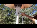 How to operate Hampton Bay patio heater