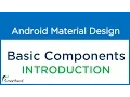 1 Android Material Design Basic Components Introduction
