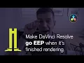 DaVinci Resolve trigger a script after render