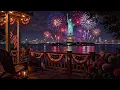 4th of July Fireworks Ambience Cozy Statue of Liberty View Relaxing Piano Music