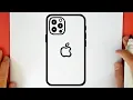 HOW TO DRAW APPLE IPHONE