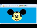 How to draw Mickey mouse in ms paint How to draw mickey mouse under 5 minute Ms paint drawing