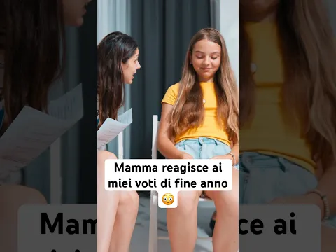 Mamma reagisce ai miei voti di fine anno 😳